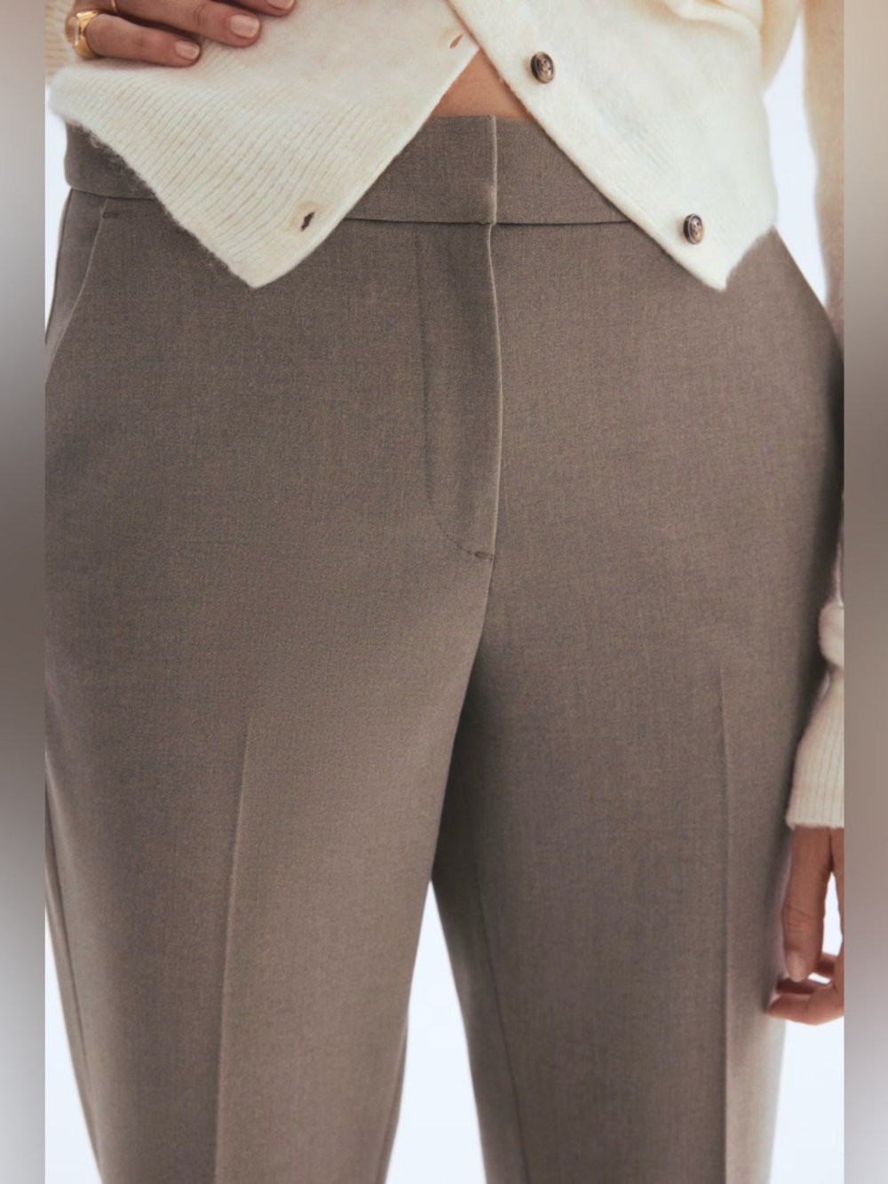 H&M Slacks Dark Taupe Size 6 - Picture 8 of 9